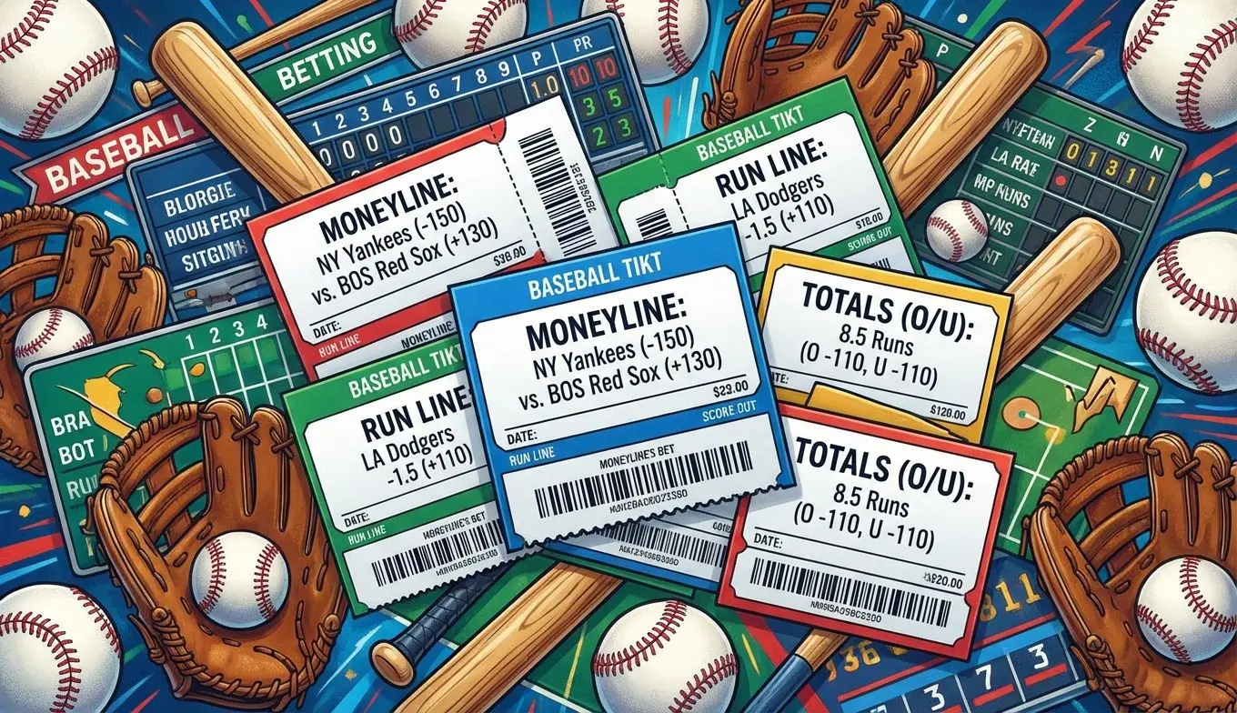 Representación de los principales tipos de apuestas en béisbol en Colombia