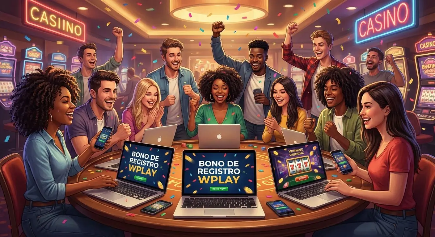Nuevos usuarios disfrutando bono de bienvenida Wplay en dispositivos digitales