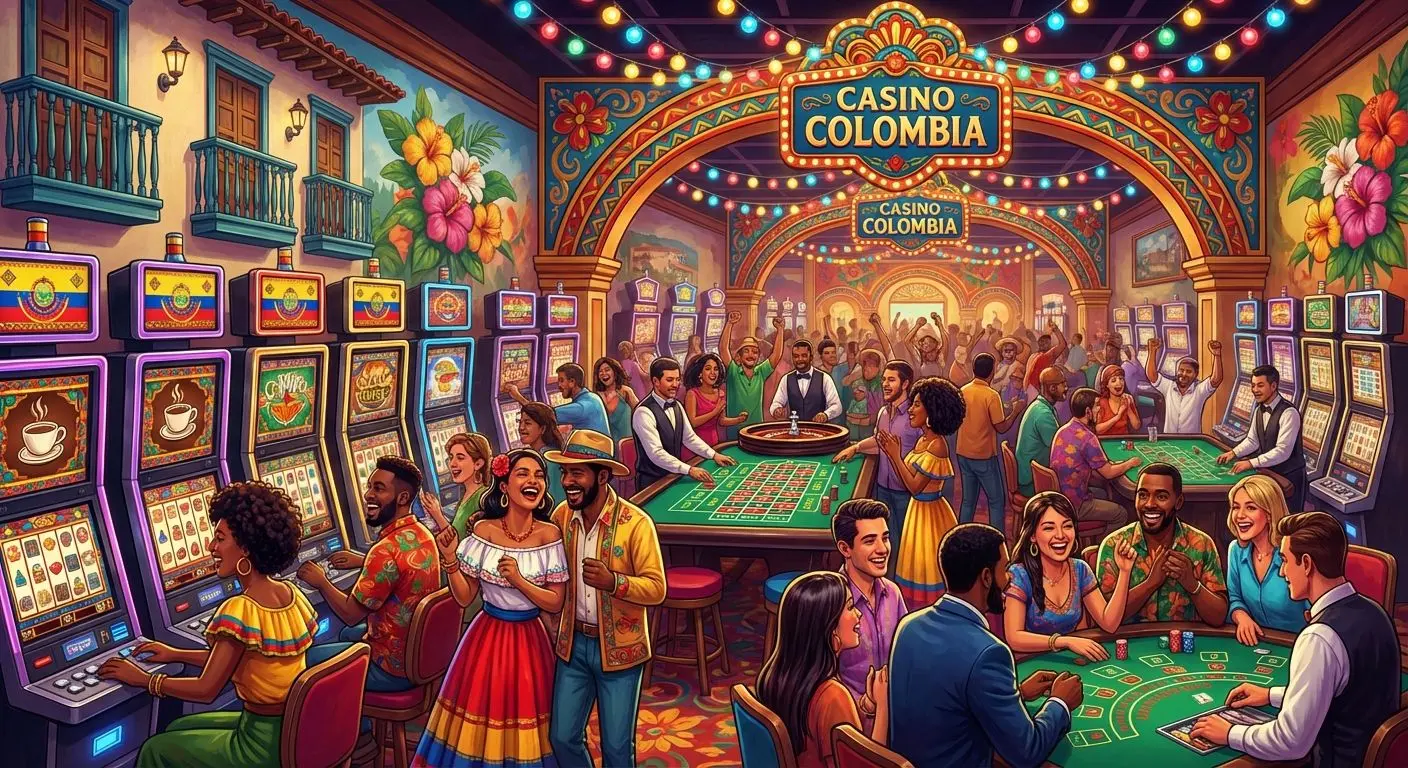 Salón de casino online con tragamonedas y mesas en vivo disponible en Colombia