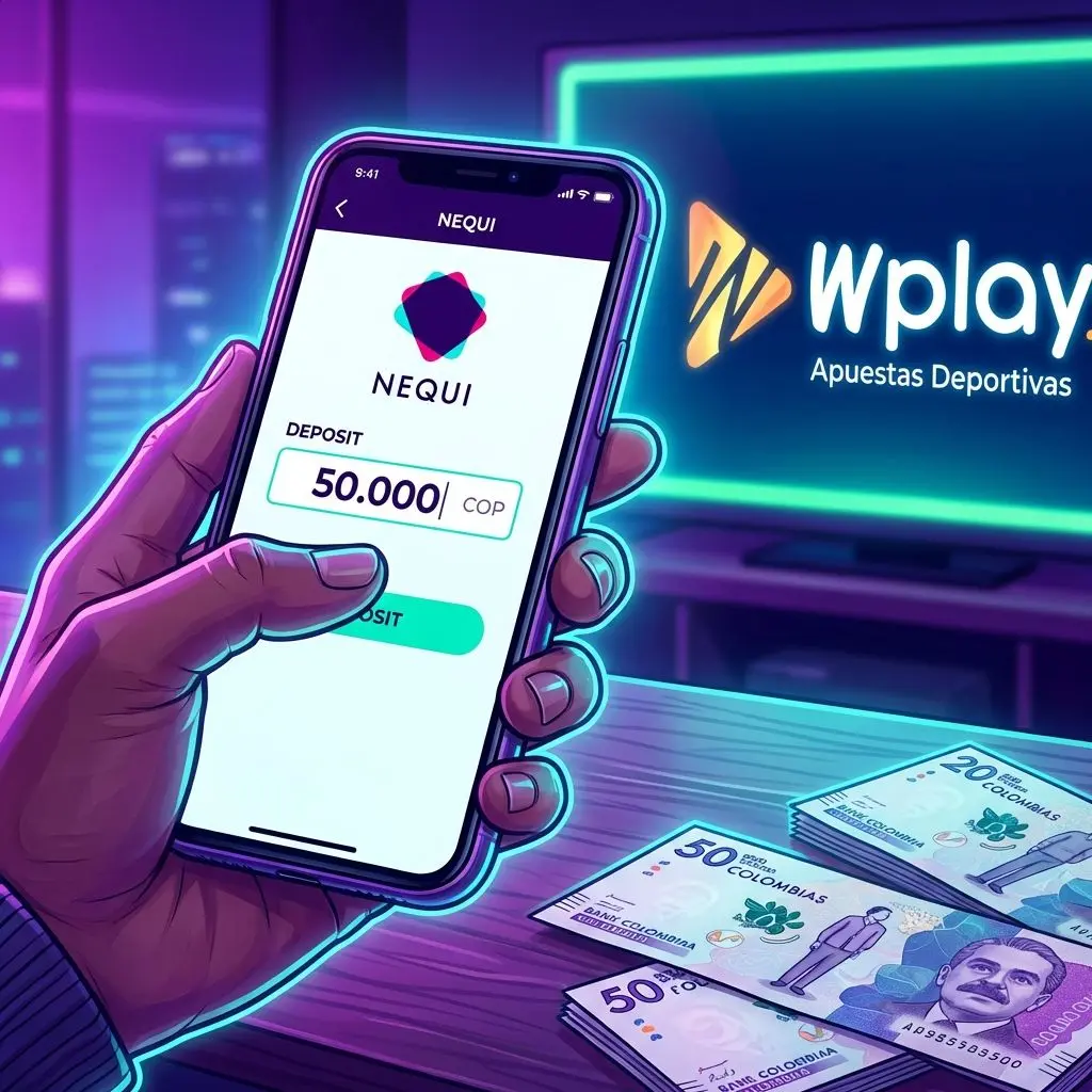 Recargando Wplay con Nequi desde celular mostrando transferencia.