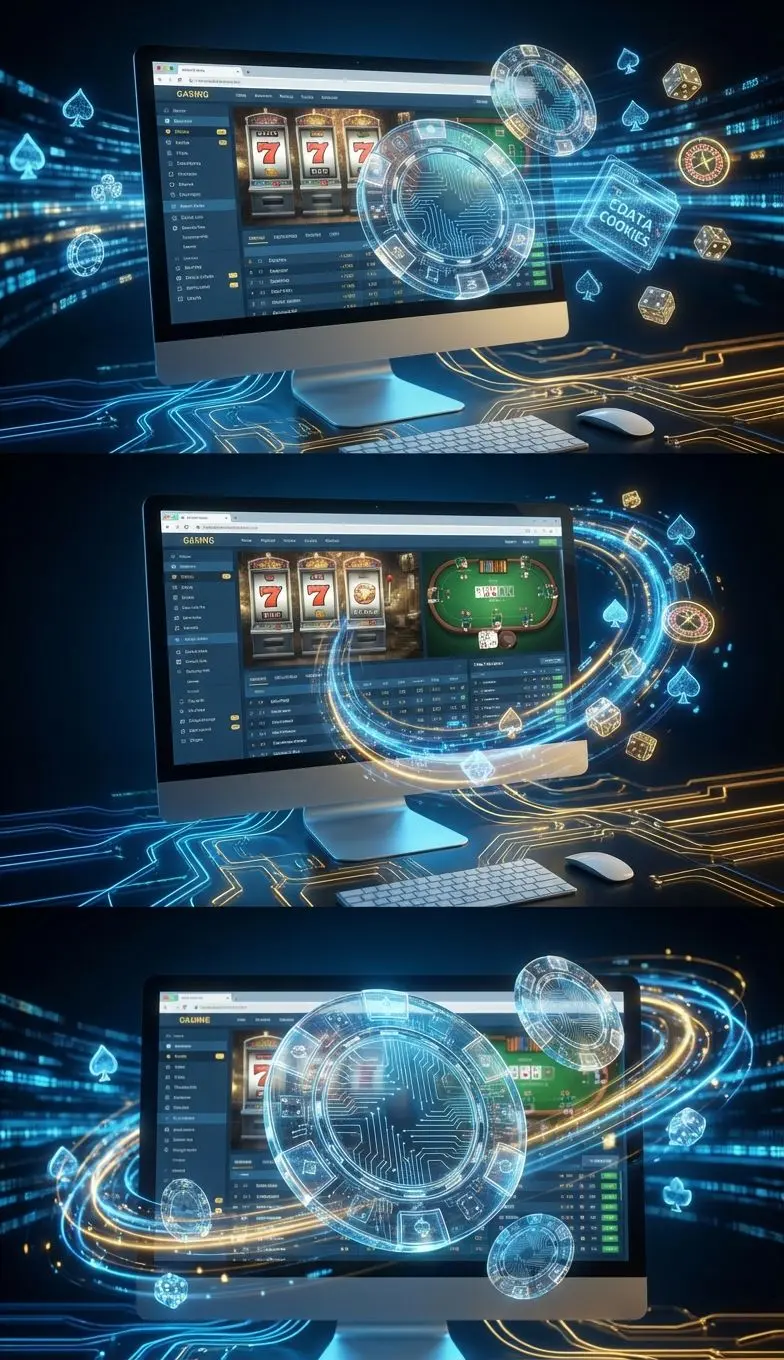 Cookies de navegación en interfaz web de apuestas colombiana